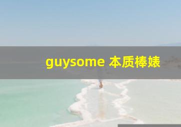 guysome 本质棒婊